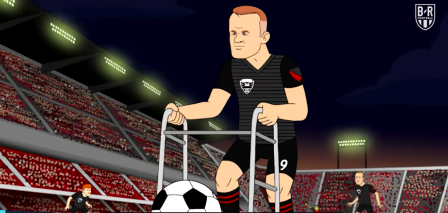 Rooney playing MLS Soccer/Football